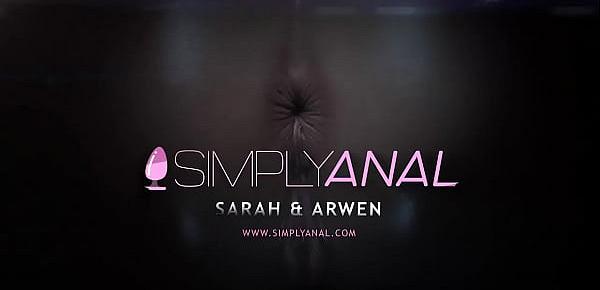  Simplyanal - Sarah Key and Arwen Gold - Lesbian Anal Sex